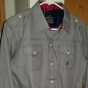 Boy long sleeve button down shirt